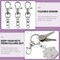150-Piece Silver Keychain Making Kit – Includes 50 Swivel Lobster Claw Clasps, 50 Rotating 8-Shaped Buckle Clasps, 50 Jump Rings, Swivel Trigger Hooks, and Lanyard Snap Hooks for DIY Keychains